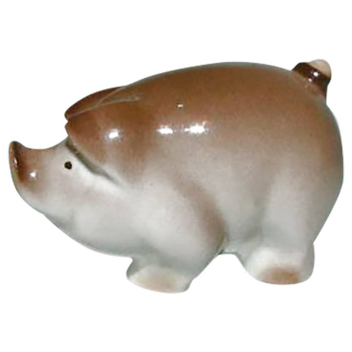 Brown Piglet Figurine for wholesale by Golden Cockerel