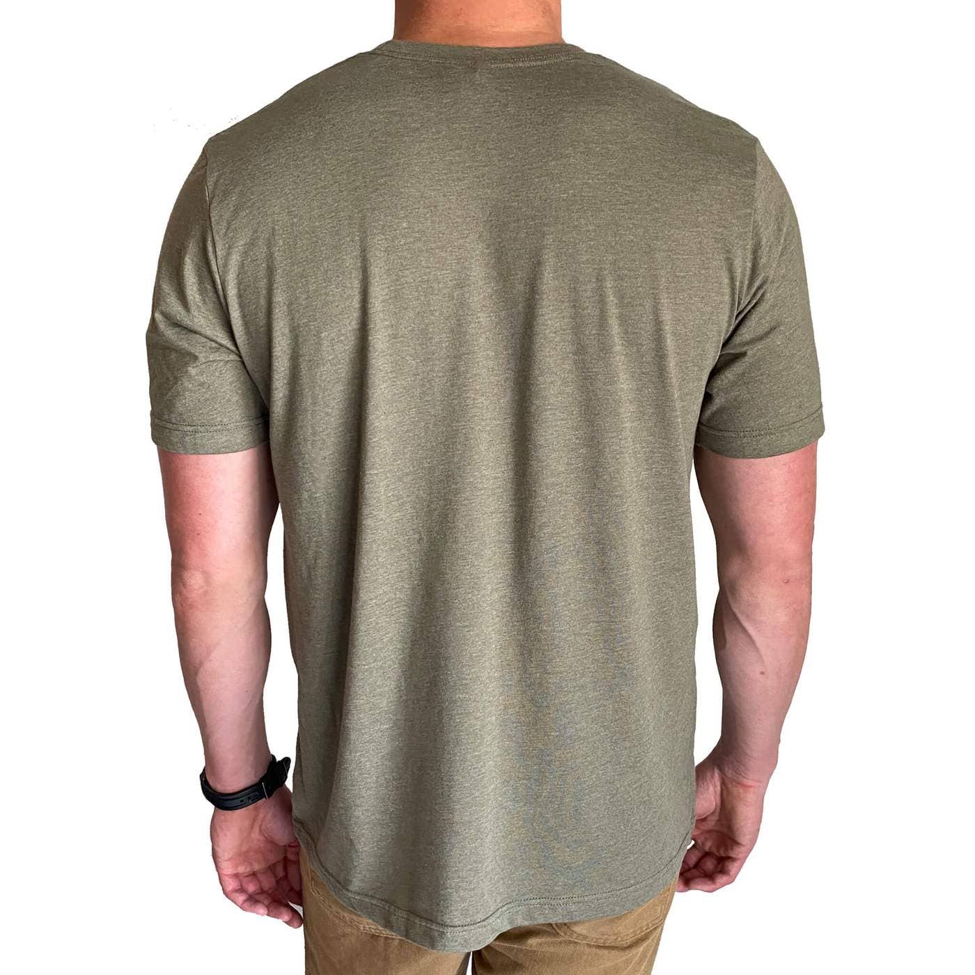 Treeline T-Shirt - Heather Olive for wholesale on Faire1