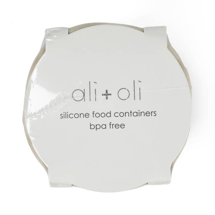 Ali+Oli - Wholesale Food Storage Container - Ali+Oli Silicone Food Containers (4oz) 2-pack (Sky-Khaki)9
