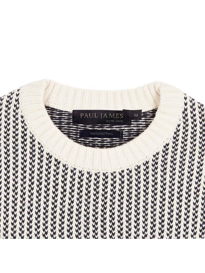Paul James Knitwear - Wholesale Knitted jumper – Men′s - Mens 100% Cotton Fisherman Tuck Stitch Jumper7
