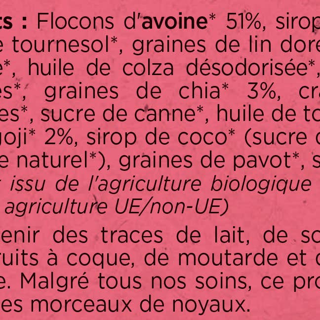 Snooze - Wholesale Granola - Goji Berries & Chia Seeds Granola2