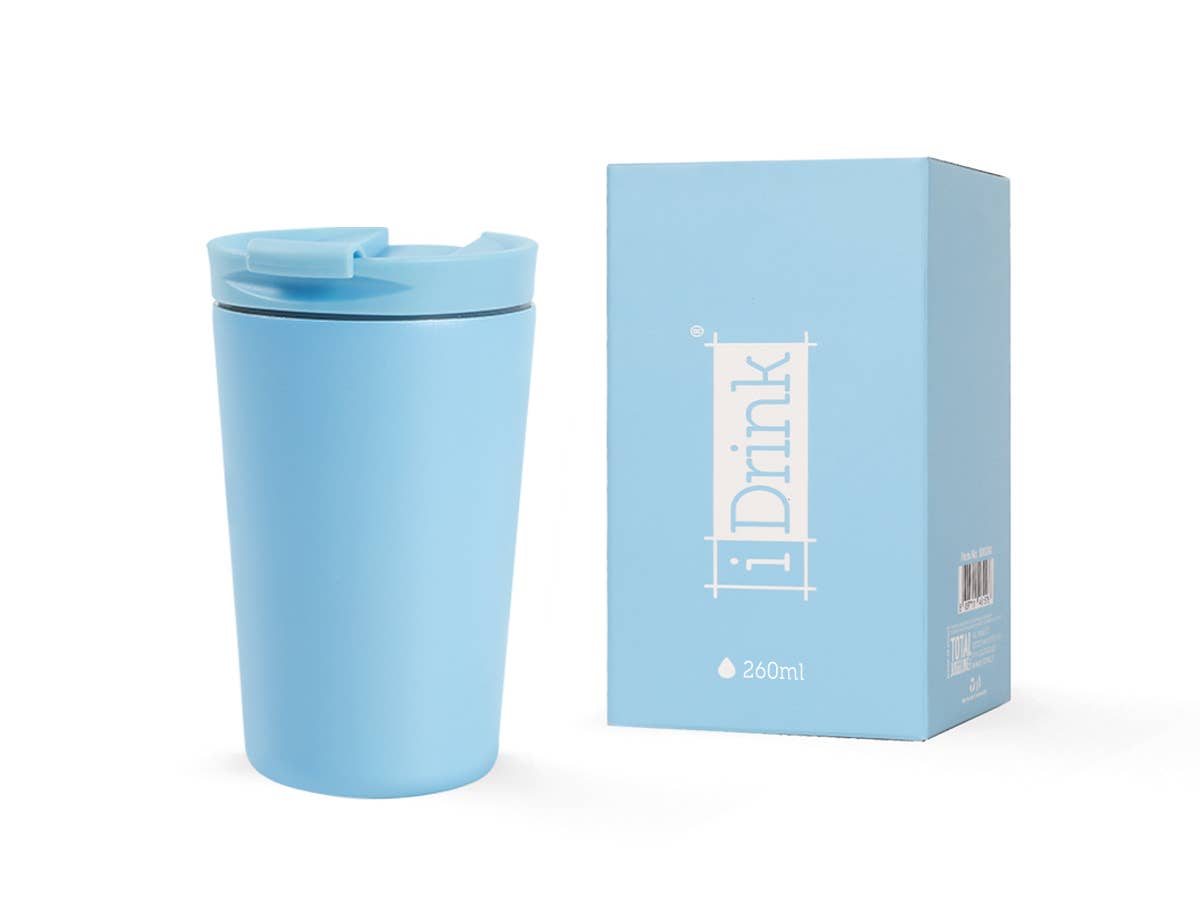 I-Total, I-Drink - Wholesale Insulated Mug/Tumbler - Travel Mug 260 Ml Blue0