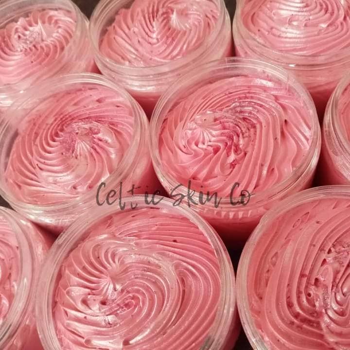 Very Cherry Shower Fluff for wholesale by Celtic Skin Co