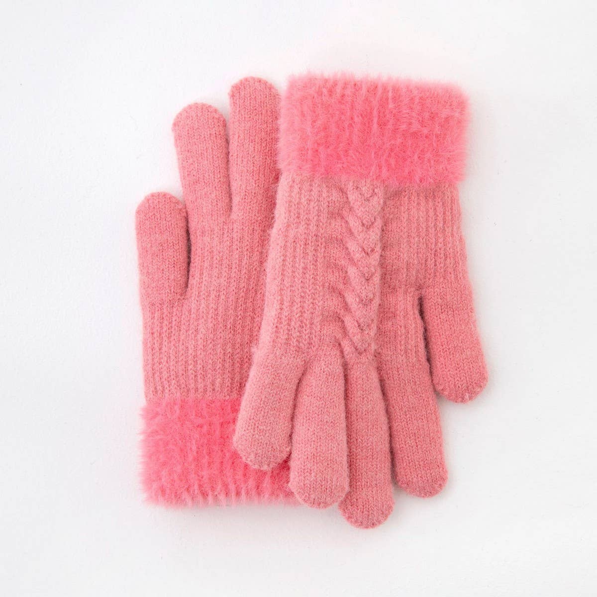 NINEXIS - Wholesale Gloves - Kids - CWAG00570_KIDS WINTER PLUSH DOUBLE LAYER WARM GLOVES1