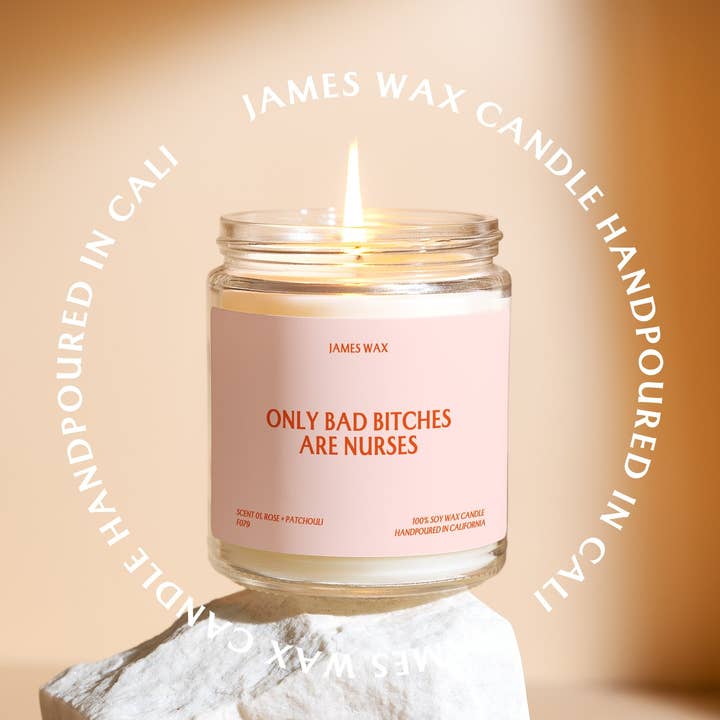 James Wax - Wholesale Jar/Filled Candle - Nurse Gift Nurse Job Fun For Nurses Medical Worker Hospital F079