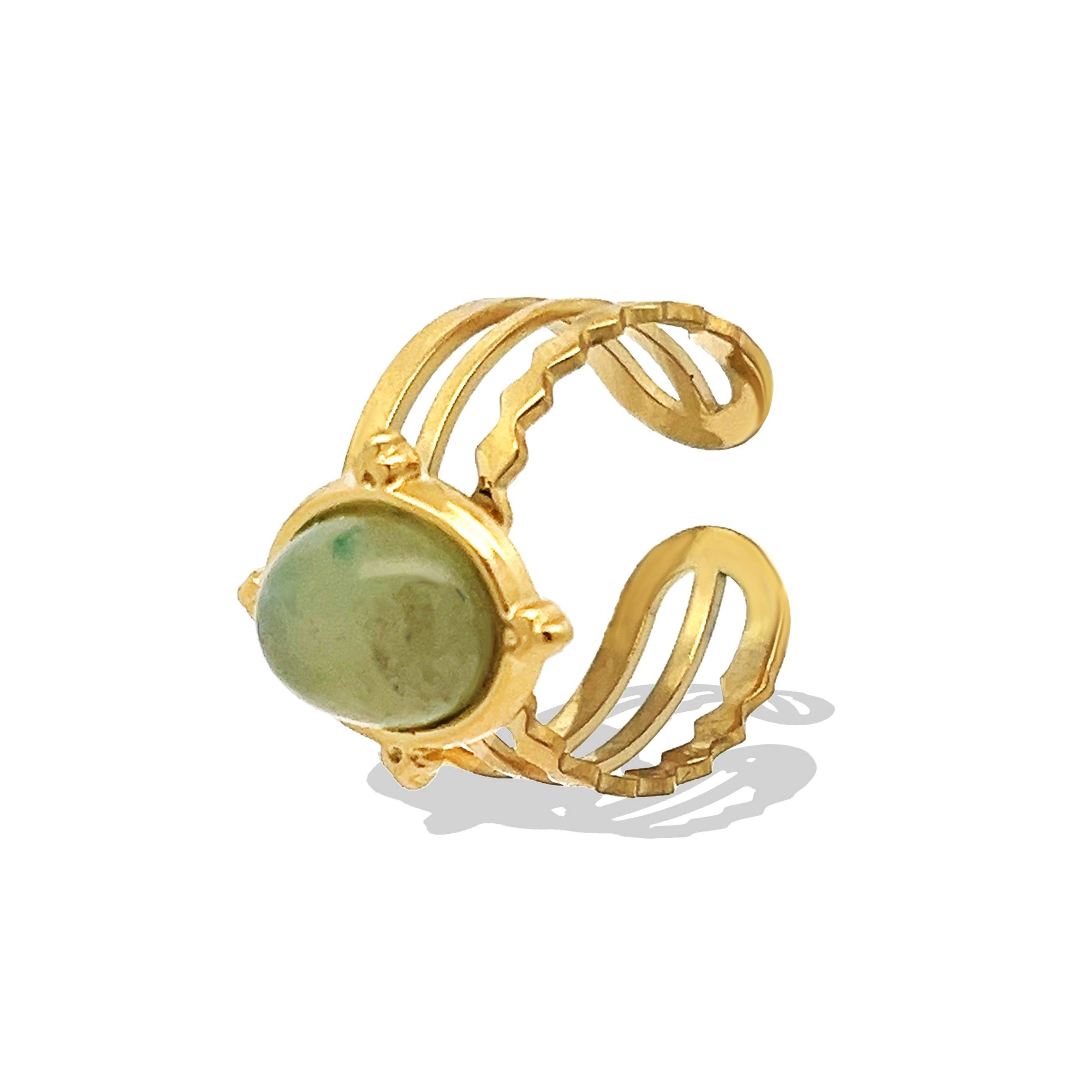 AMORINO SRL – Großhandel Einzelstein-/Solitär-Ring – Verstellbarer Ring mit Stein - YG2348E3320