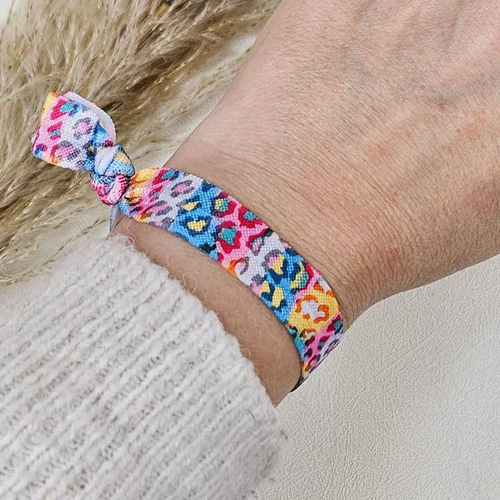 Ibiza leopard multi rubber band for wholesale by Ibiza Boutique