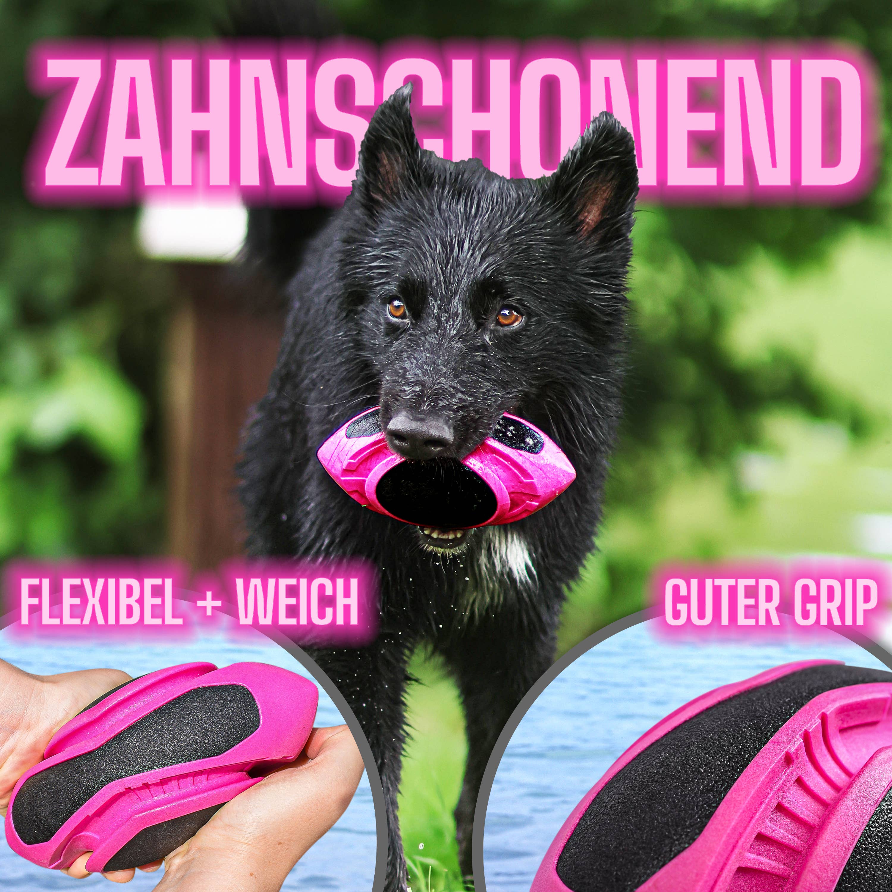 ne&no - Wholesale Pet Fetch Ball - Dog - ne&no® Dog Football – floats – neon pink – Fetch5