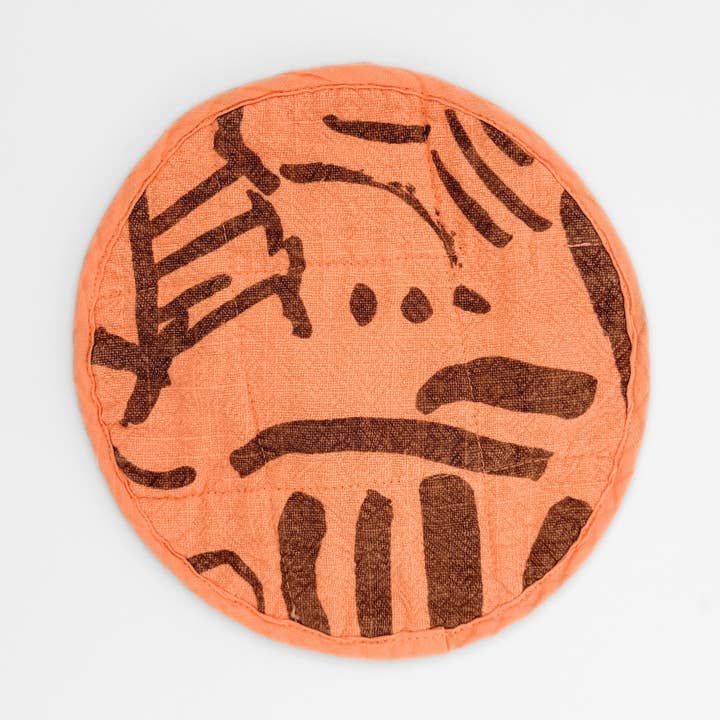 Round Potholder - Fold - Clay - Peach for wholesale by Jenny Pennywood