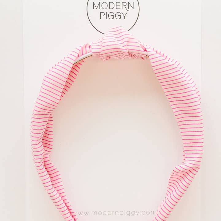 Candy Stripe | Knotted Headband for wholesale by Modern Piggy