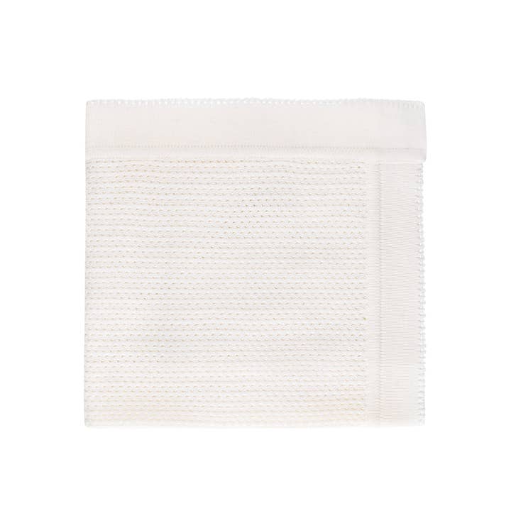 Couverture pour bébé Tal ~ Blanc cassé pour la vente par Bon Knit