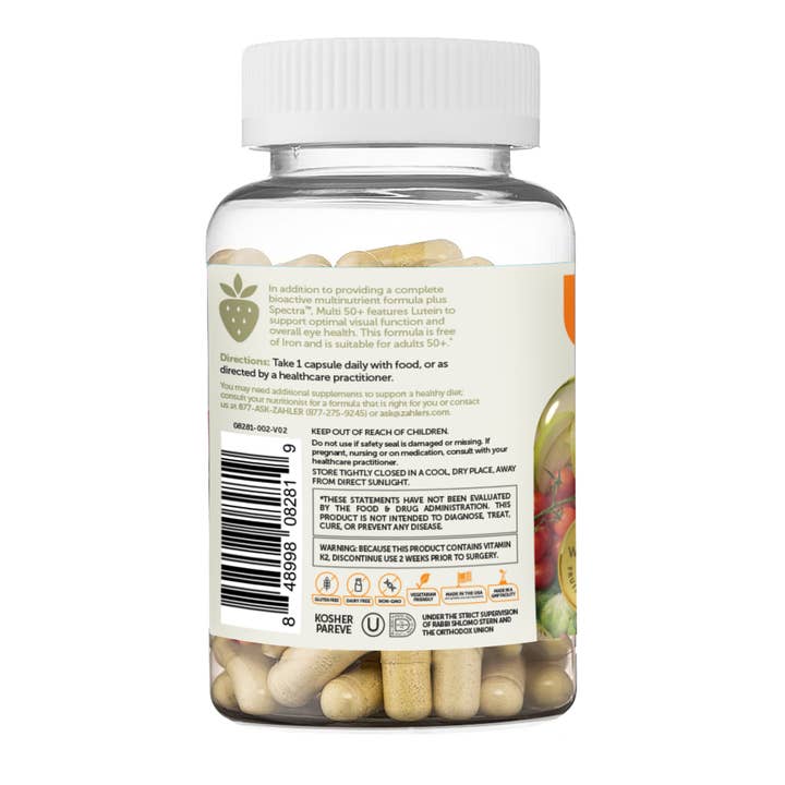 Advanced Nutrition by Zahler – wholesale Oralt tillskott/Vitamin – Zahler Multivitamin 50+, järnfri formel + ögonhälsa 60ct2