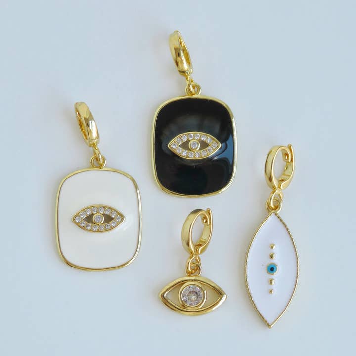 Protect Your Energy - Evil Eye Charms with Hinged Clasp for wholesale by Curated By Suarez