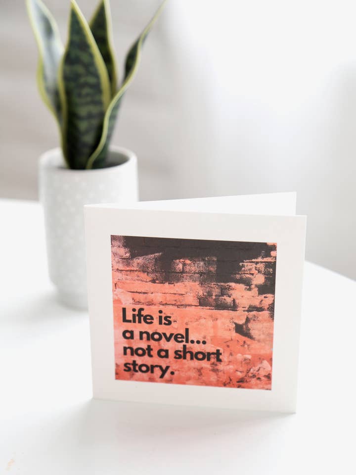 Life Should Be a Novel for wholesale by Tell it Well Greeting Cards