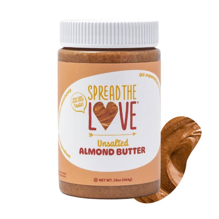 UNSALTED Almond Butter for wholesale by Spread The Love Foods