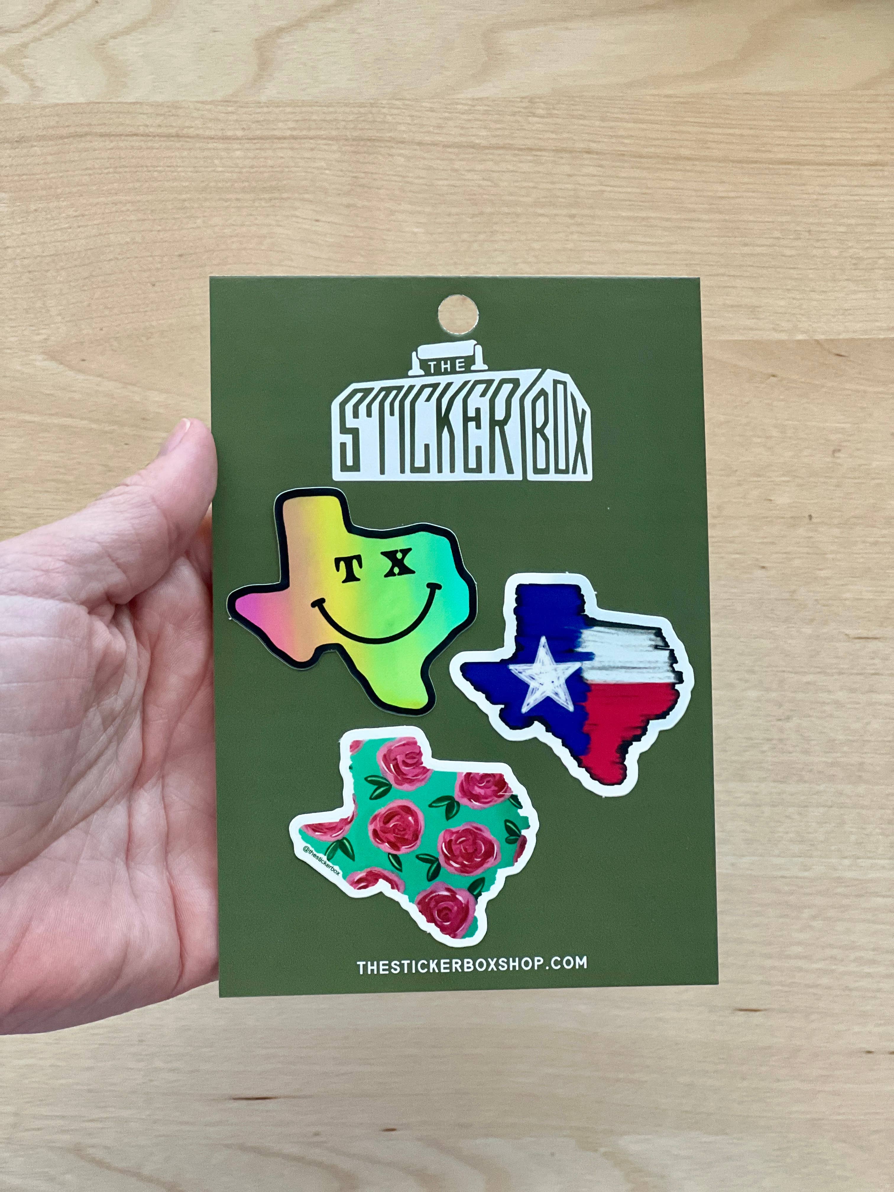 The Sticker Box | Texas Inspired Stickers & Magnets - Wholesale Sticker - Texas Mini Sticker Pack Wildflower Waterproof6