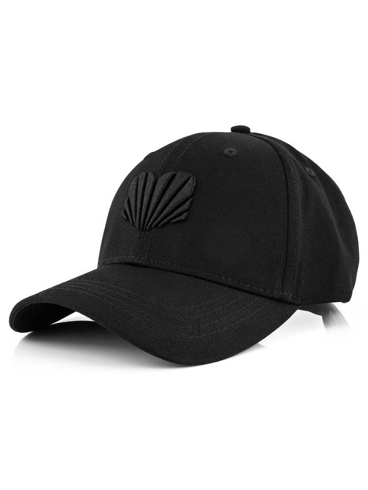 Crest Baseball Hat Black for wholesale by Blackskies