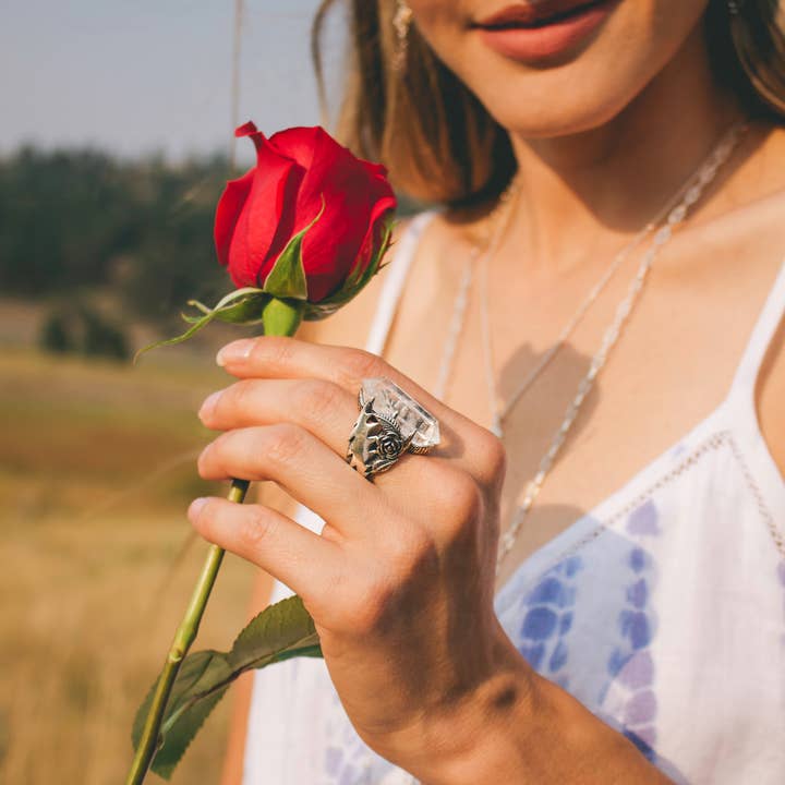 Hiouchi Jewels | Rose & Bolt Grateful Dead Jewelry - Wholesale Cocktail/Statement Ring - Move Me Brightly Crystal Ring1