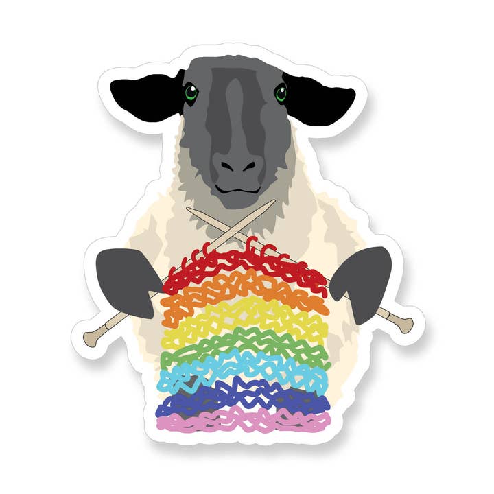 Pegatina de vinilo con diseño de arcoíris para venta al por mayor de Apartment 2 Cards