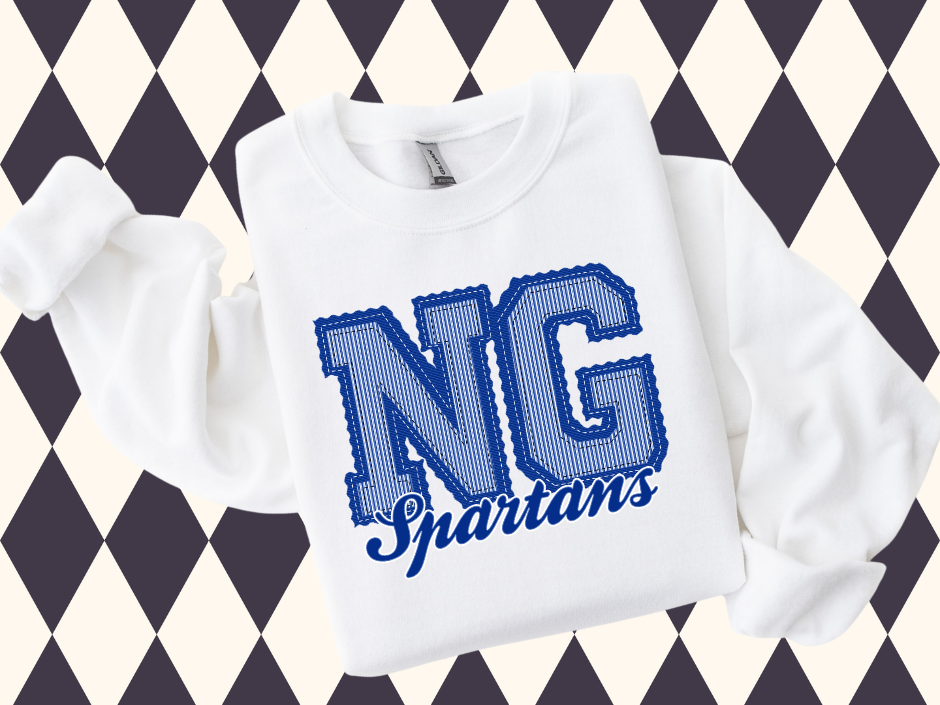 4Twenty4 Printed Apparel - Wholesale Sweatshirt - Women's - Prepster Varsity Mascot T-Shirt • Sweatshirt Game Day Spirit Wear | Team Spirit | Custom Mascot Apparel4