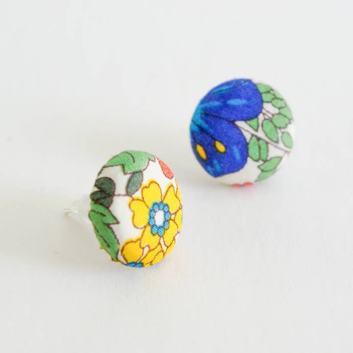Bunny Bosworth – wholesale Stud/post earrings – Button Stud Earrings - Meadow Flowers1