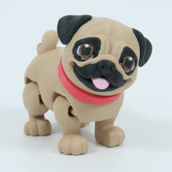 MrSpinner - Wholesale Fidget Toy - Kids - Paw Print Pups - Pug (Made in USA, Fidget, Figurine)