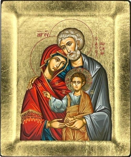 The Art of the Icon - Wholesale Religious Card - The Holy Family Silk Screen Icon2