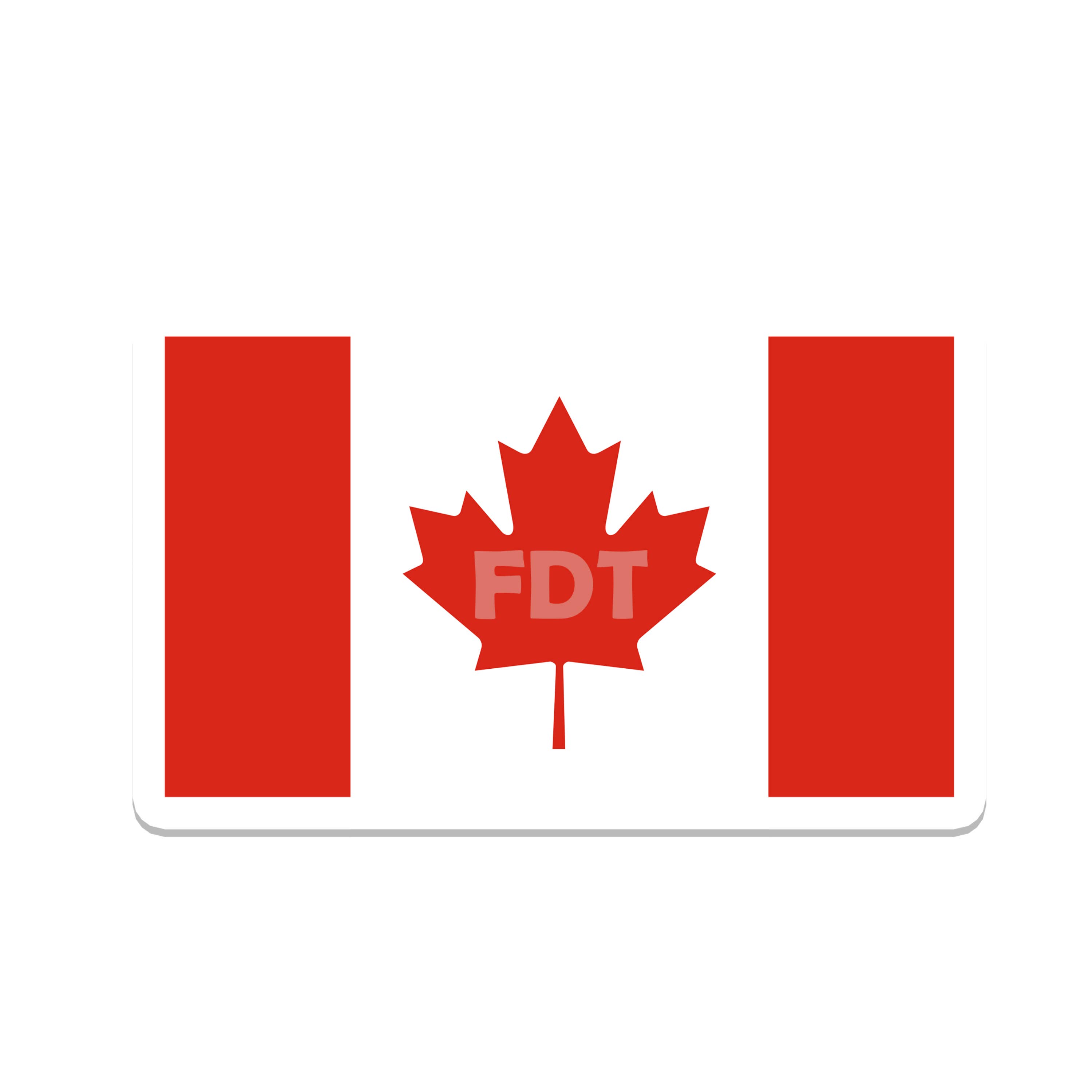 SlapPolitics Stickers - Wholesale Sticker - Subtle FDT Canadian | Politics | Waterproof Bumper Sticker