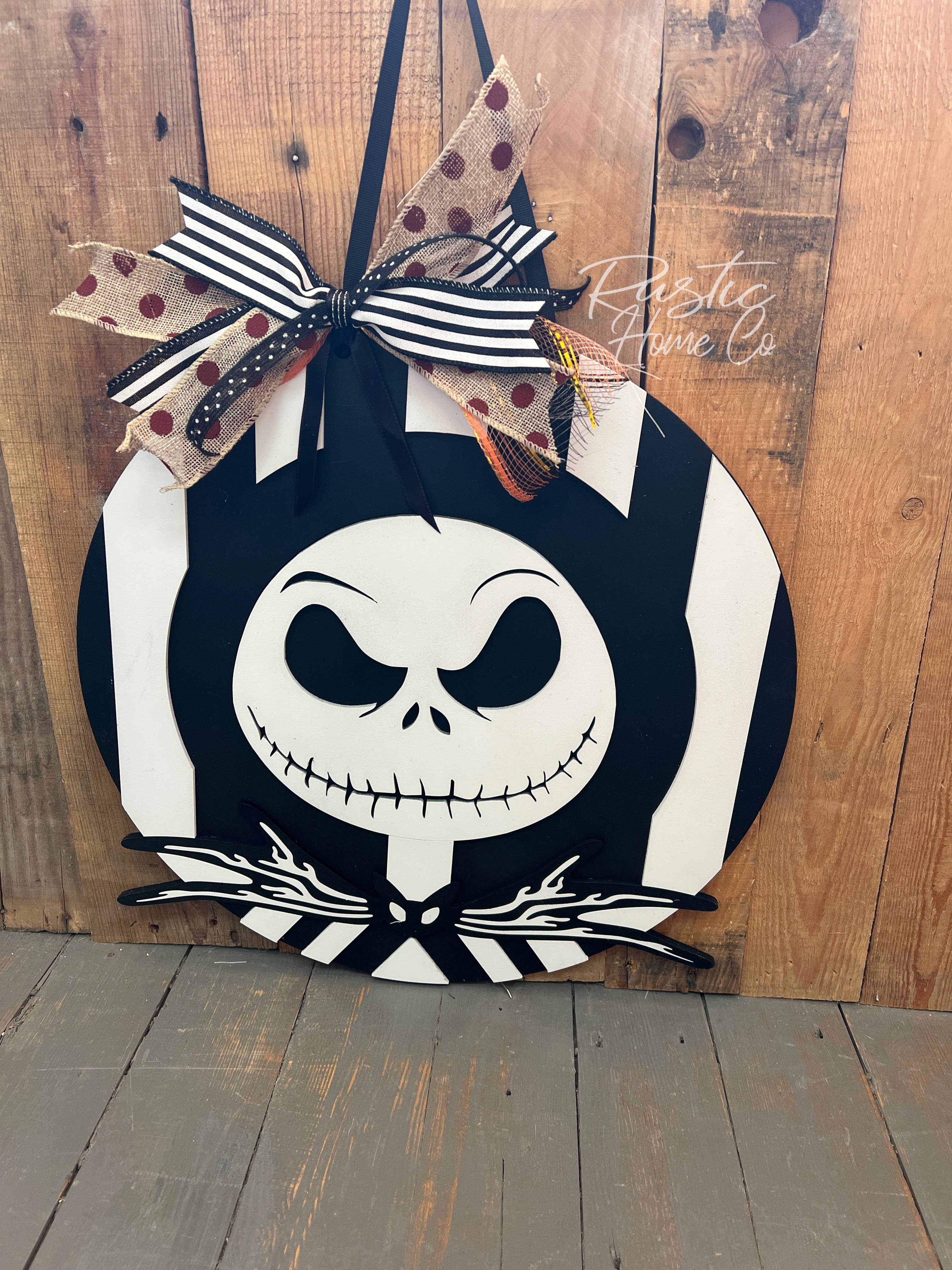 Rustic Home Co LLC – wholesale Dörrhängare – Jack Skellington Halloween-dörrhängare från Nightmare Before Xmas3