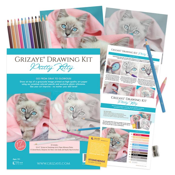Grizaye - Vendita all'ingrosso Kit per lavoretti fai da te - Kit da disegno: Pretty Kitty