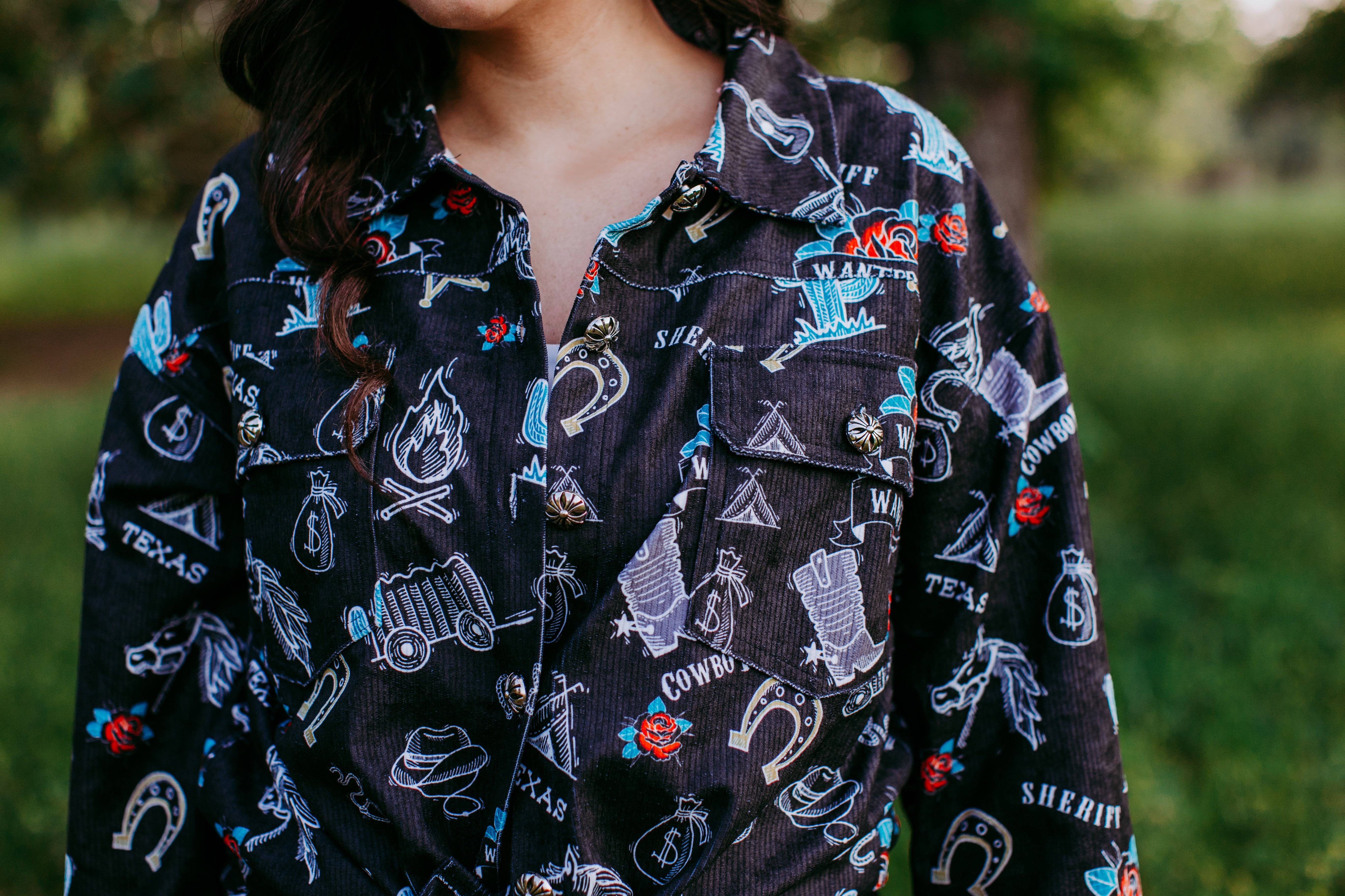 Texas Rodeo MK453 Texas Rodeo Shacket para venda a revendedores na Faire2