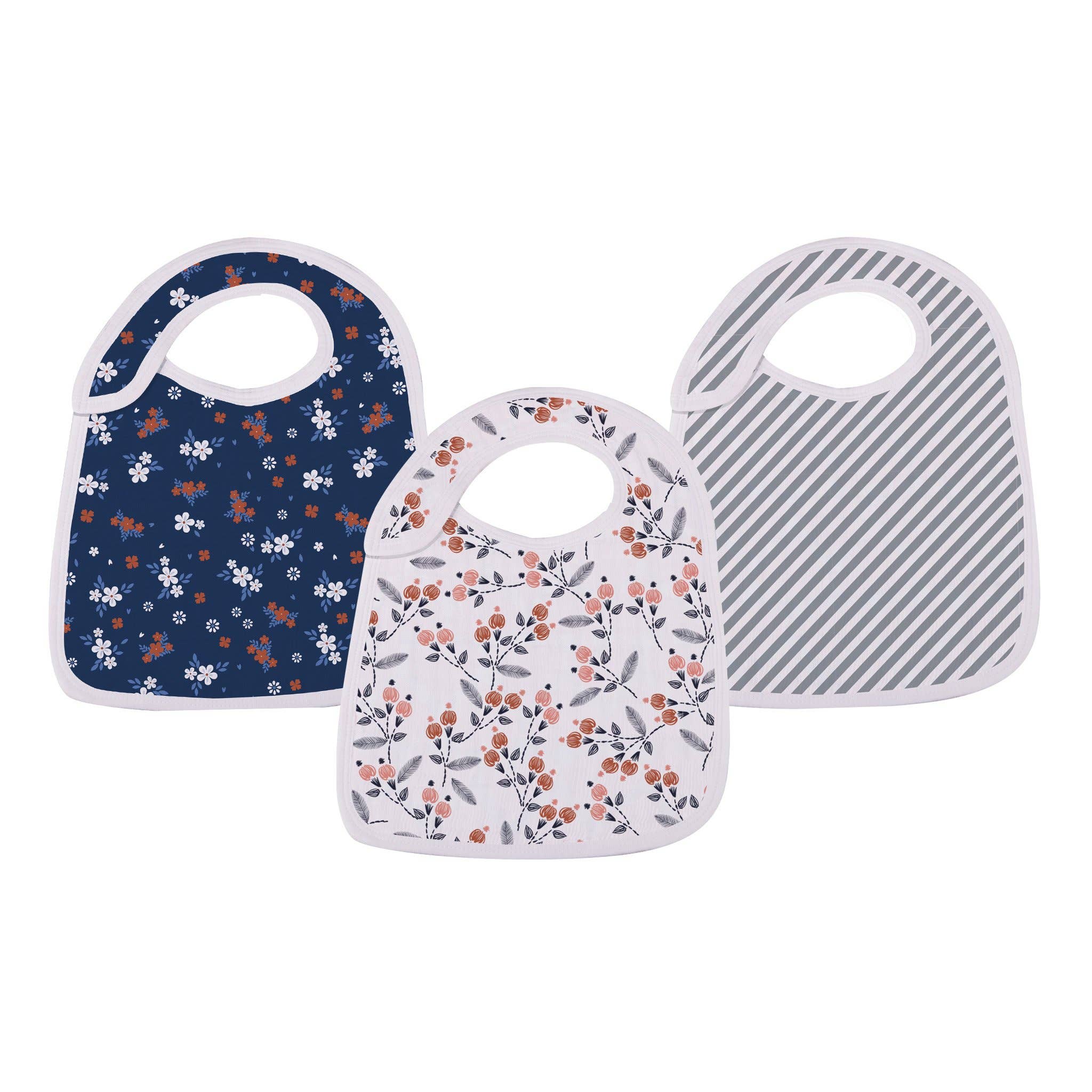 Newcastle Classics - Wholesale Bib - Baby - Blooms Snap Bibs1