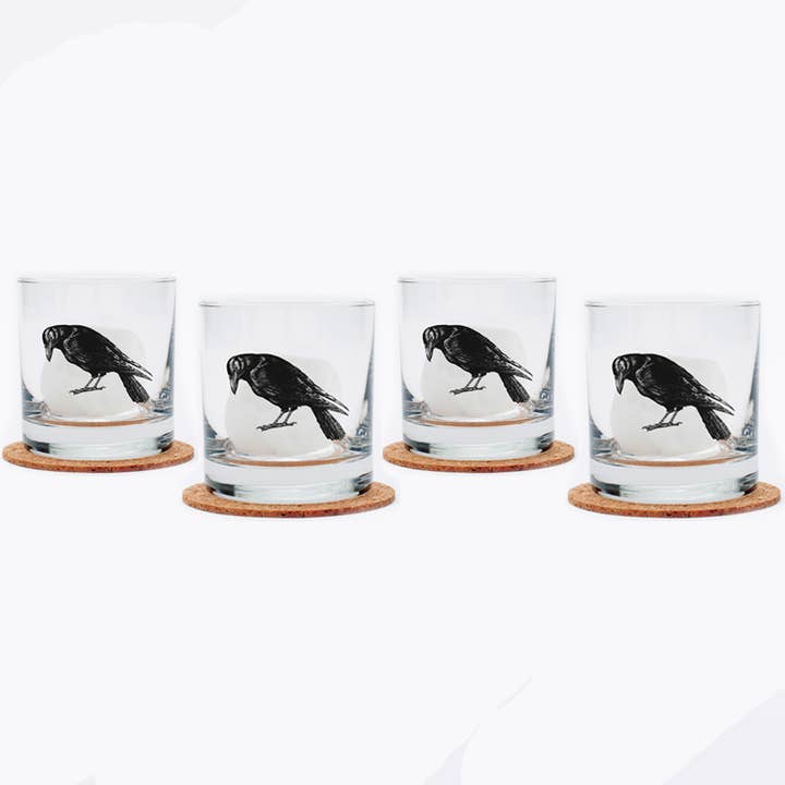 Counter Couture - Wholesale Cocktail/Liquor Glass - Crow Rocks Glass | Whiskey Glass | Cocktail Glass2