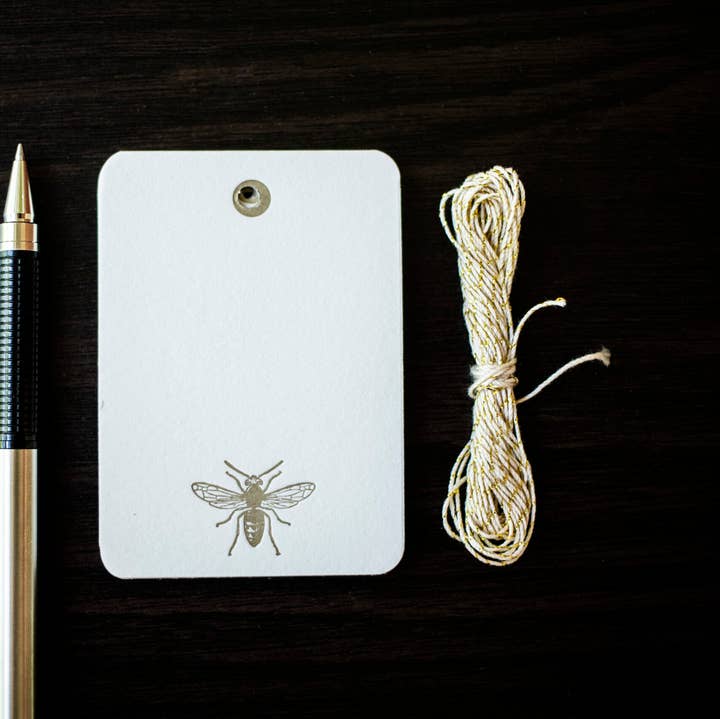 Set de etiquetas de regalo Honey Bee para venta al por mayor de Ancesserie Letterpress