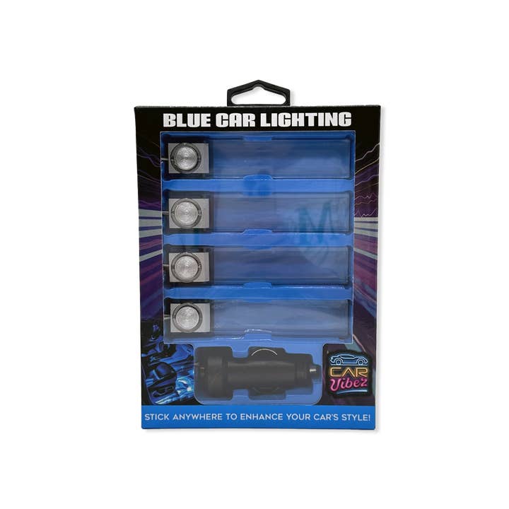 Novelty Brands - Wholesale Retailer Display - Home & Living - Car Vibez Blue Mood Vehicle Interior Lighting Set- 6/Display