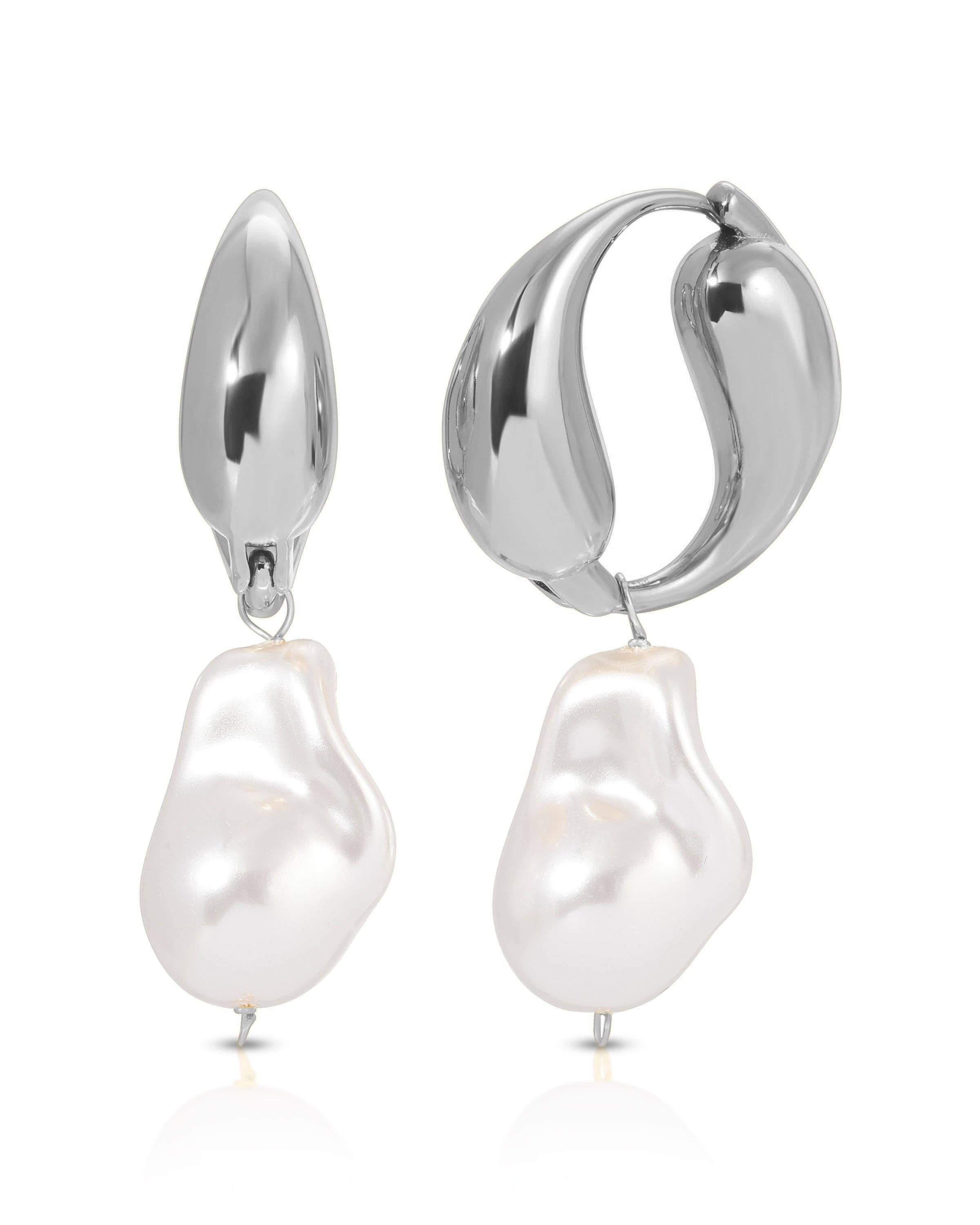 KOZAKH - Venta al por mayor Pendientes colgantes - Pendientes Twist Vegan Pearl4