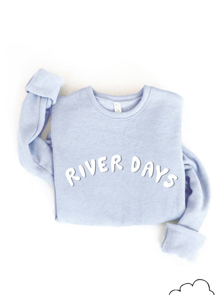 RIVER DAYS print Graphic Sweatshirt for wholesale by OAT COLLECTIVE