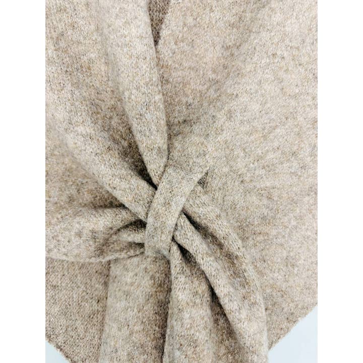 JC Sunny Fashion – wholesale Scarf – Women's – JC063345 Cashmere-Blend Knit Triangle Shawl with Cross-Front Design21