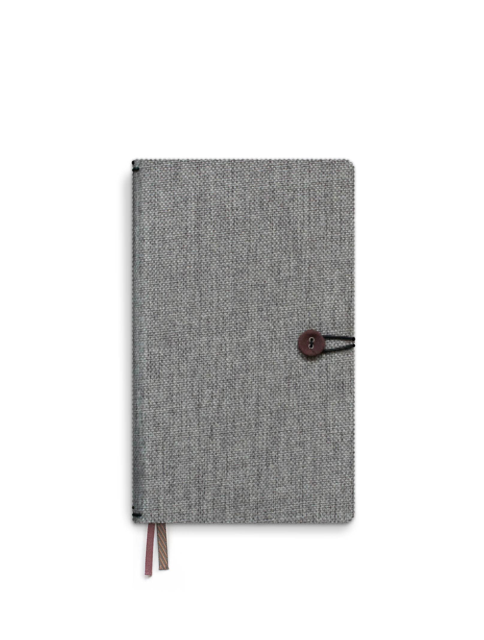Tinne Mia - Wholesale Notebook - Notebook with button - linen - Moss Agate - FSC Mix1