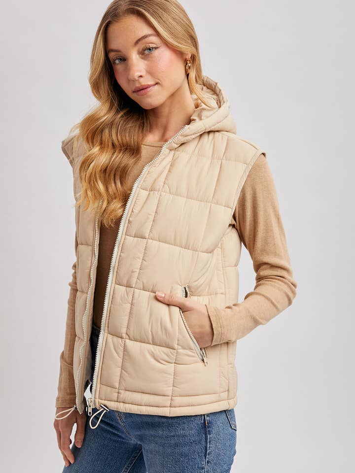 Bluivy – Colete - Mulher por atacado – COLETE COM CAPUZ COM ZÍPER3