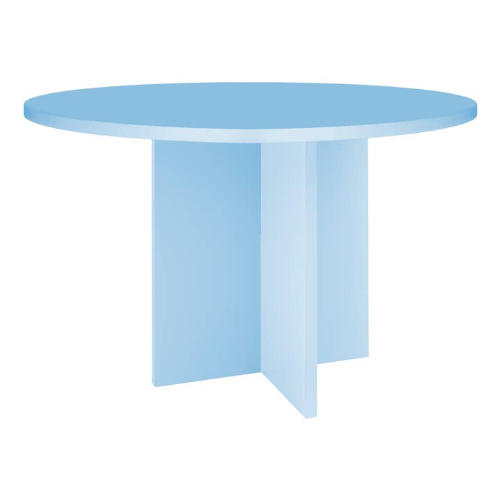 Really Nice Things - Wholesale Patio Table - Round dining table with 3cm Cornish blue top 120cm1