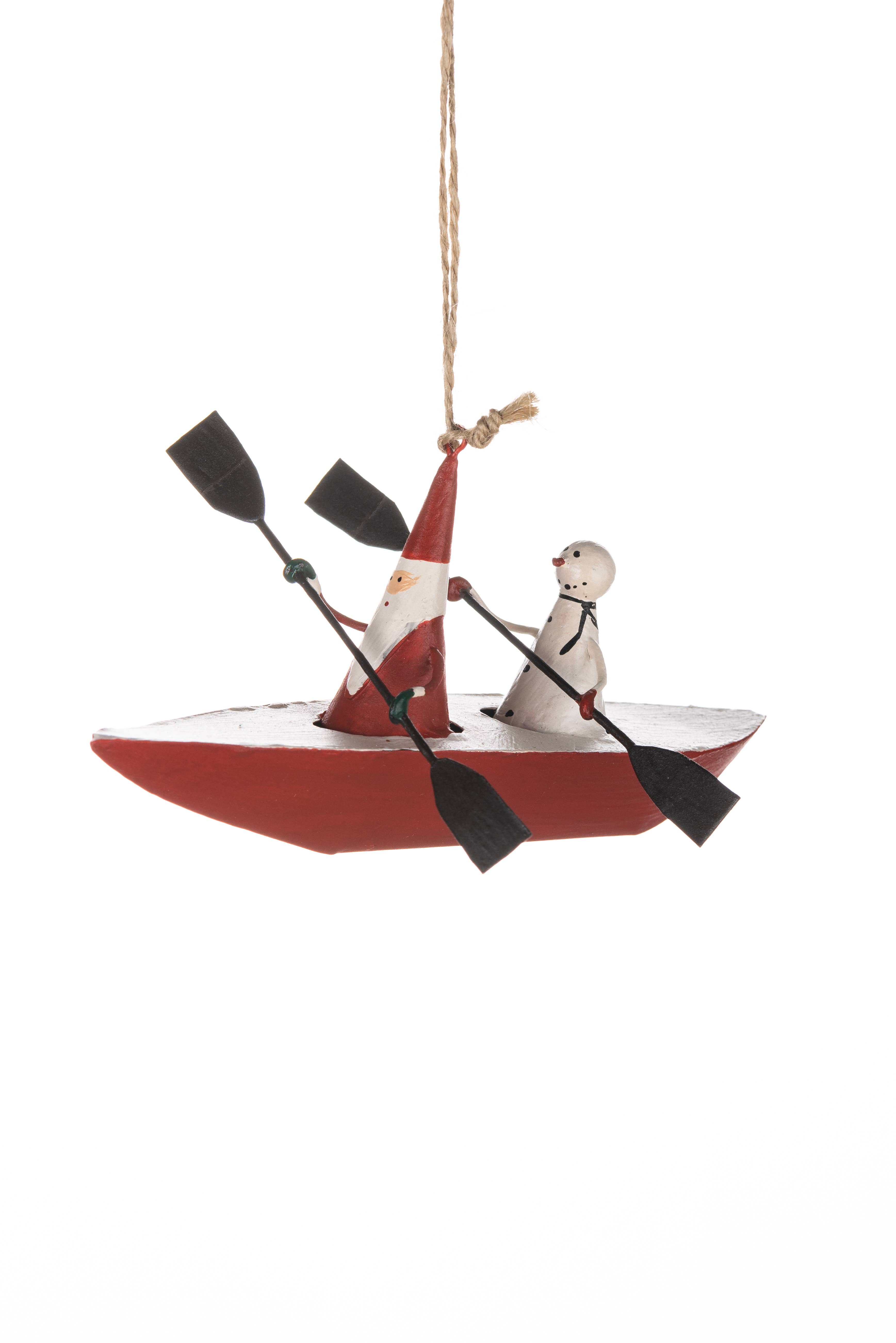 Shoeless Joe Ltd - Wholesale Ornament - Kayak Santa & Snowman