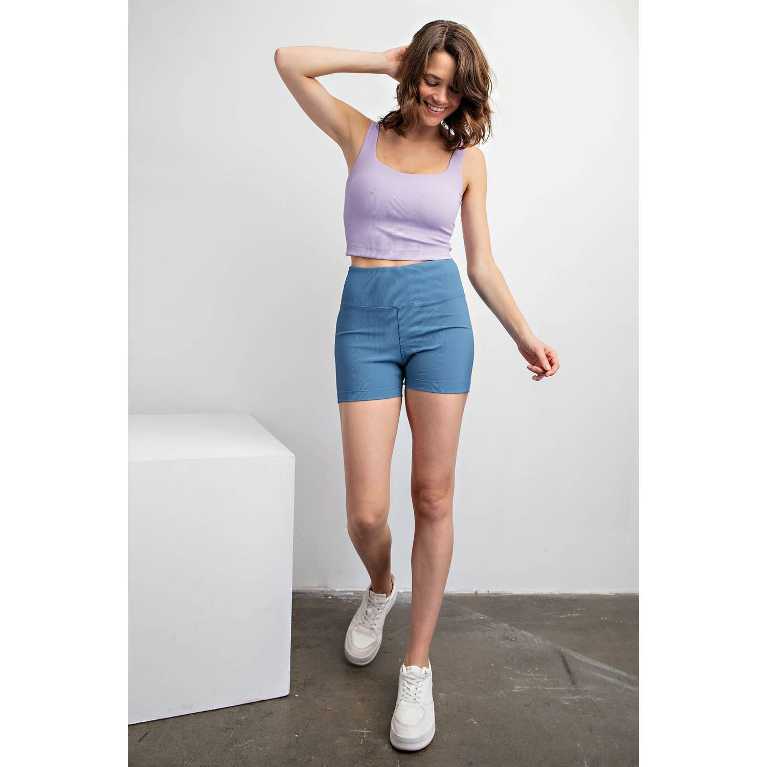 Rae Mode - Wholesale Athletic Shorts - Women's - NYLON RIB BIKER PANT WITH SIDE POCKETS9