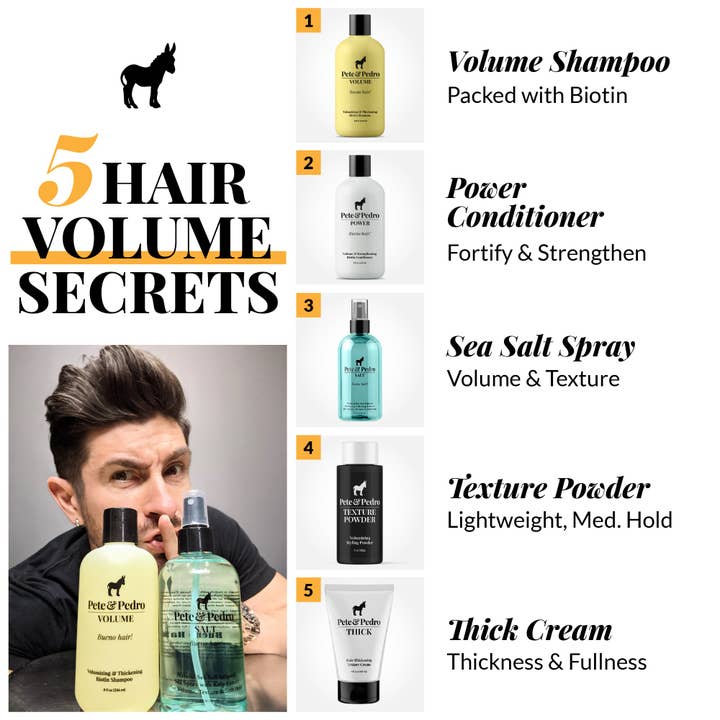 Pete & Pedro - Wholesale Hair Volumizing Product - Texture & Volume Styling Powder