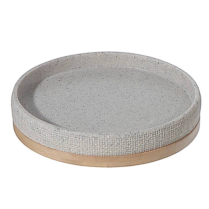 Polyresin dienblad met bamboe basis voor wholesale door IH Casa Decor