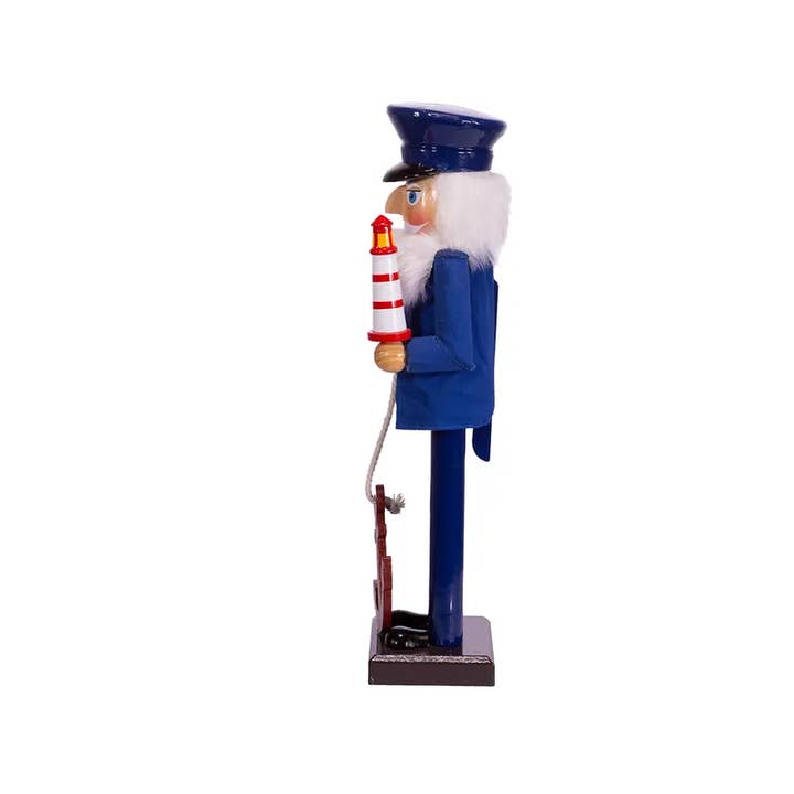 Kurt S. Adler, Inc. - Wholesale Holiday Nutcracker - 15"SAILOR NUTCRACKER W/ANCHOR+LIGHTHSE