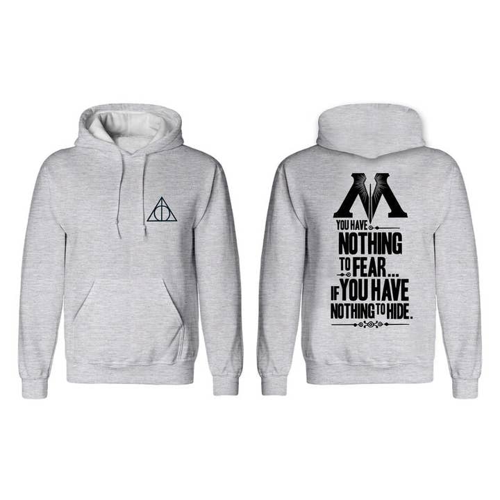 INTET AT FRYGTE - HÆTTETRØJE GRÅ for engroshandel hos Heroes Inc. Europe B.V.