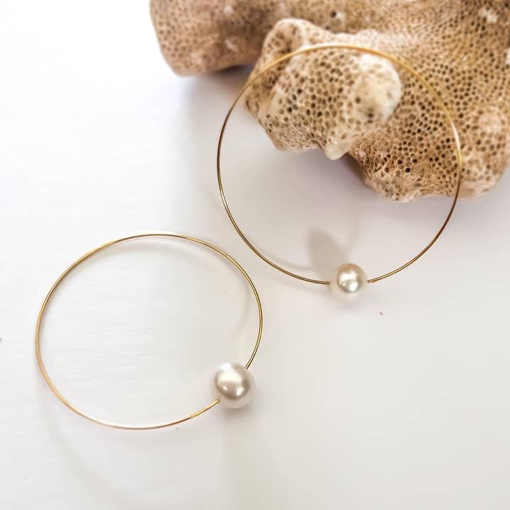 Leighton Lam Designs - Wholesale Hoop Earrings - Gold Hula Hoop Earrings