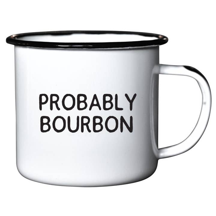 Probably Bourbon | Enamel Mug for wholesale by Swag Brewery