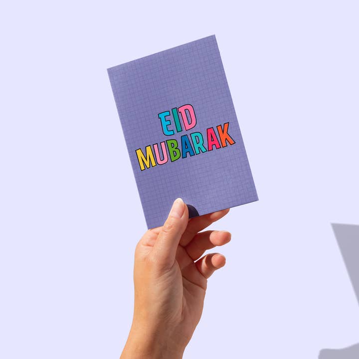 Joanne de Pace Design Studio - Wholesale Eid & Ramadan Card - 'Eid Mubarak' A6 Bright Greeting Card1